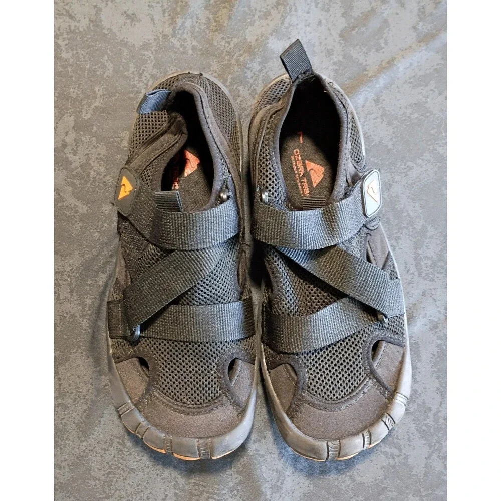 Ozark Trail Men’s Slip-On Water Sports Shoes Mesh Upper Logo Black/Orange US 7
